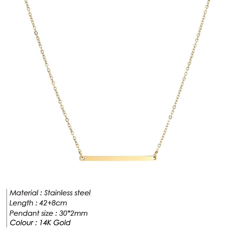 eManco Minimalist Chokers Necklace for Women Stainless Steel Necklace Women Dainty Gold Color Necklaces Jewelry