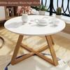 Originality Tables Combination Coffee Table for Living Room Solid Wood Round Tables Simple Assembly Center Tables