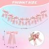 Bowknot Bowknot Garland Satin Ribbon Garland New Bow Garland Banner  Wedding Decor