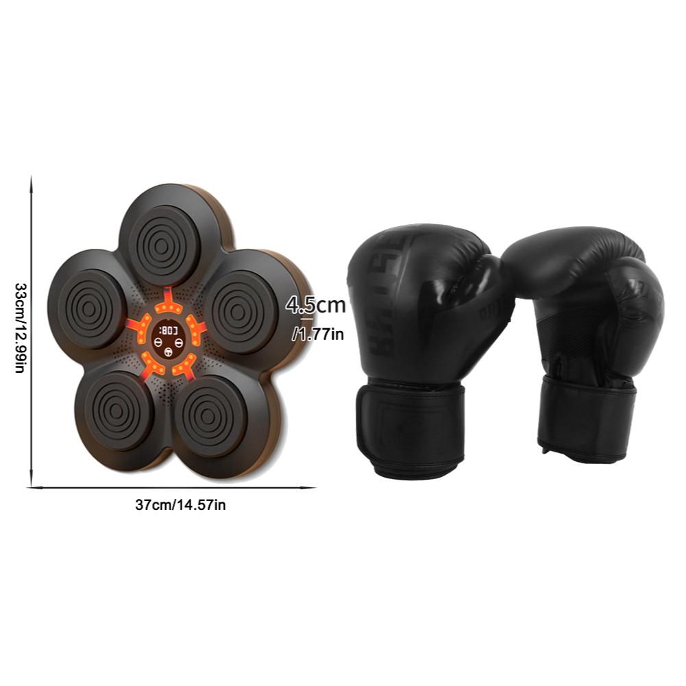 Smart Music Boxing Training Machine Boxing Practice Wall Target Bluetooth FitnessSanda Trainer with 2-5 Light Mode for Kid Ad Practical Use