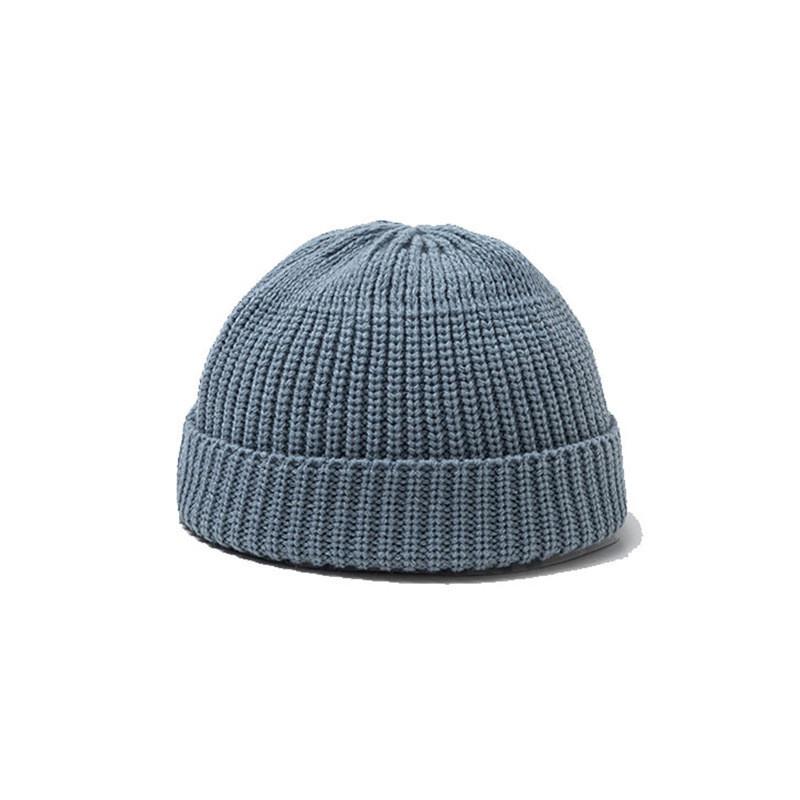 Knitted Hat For Women Men With Solid Color For Autumn Winter Fashion Style