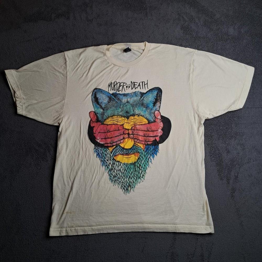 Винтажная футболка группы Murder By Death Унисекс Хлопок S-5XL EN544 Унисекс Футболка XL