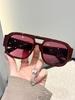 Fashion Big Frame Double Beam Sunglasses Female High-end Sense of European and American Classic Sunglasses Driving Sunscreen Sunglasses