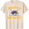 2026 New Offcampus Briar University Hawks 100cotton Unisexs Shirt High Quality Ice Hockey Graphic Oversized Unisexs Cheap Tshirt