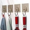Non-drilling Strong Large Hook Adhesive Hook Stainless Steel Hook Adhesive Hook for Bathroom and Kitchen