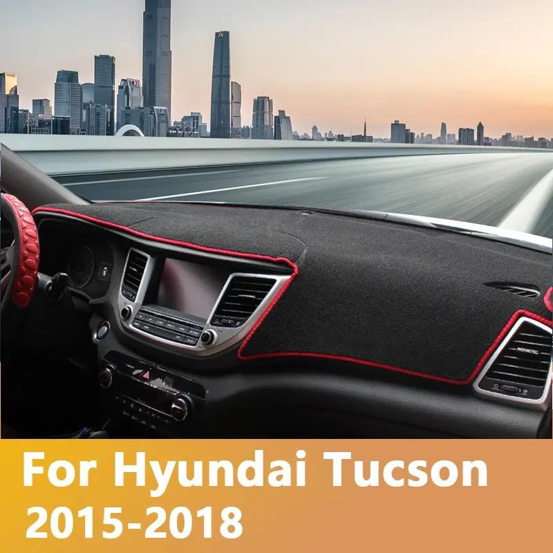 Car Dashboard Avoid Light Pad trument Platform Cover Mats Carpets LHD For Hyundai Tucson 2015-2017 2018   Accessories