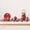 Shuimo Dangqing Chinese Red Ceramic Tea Set