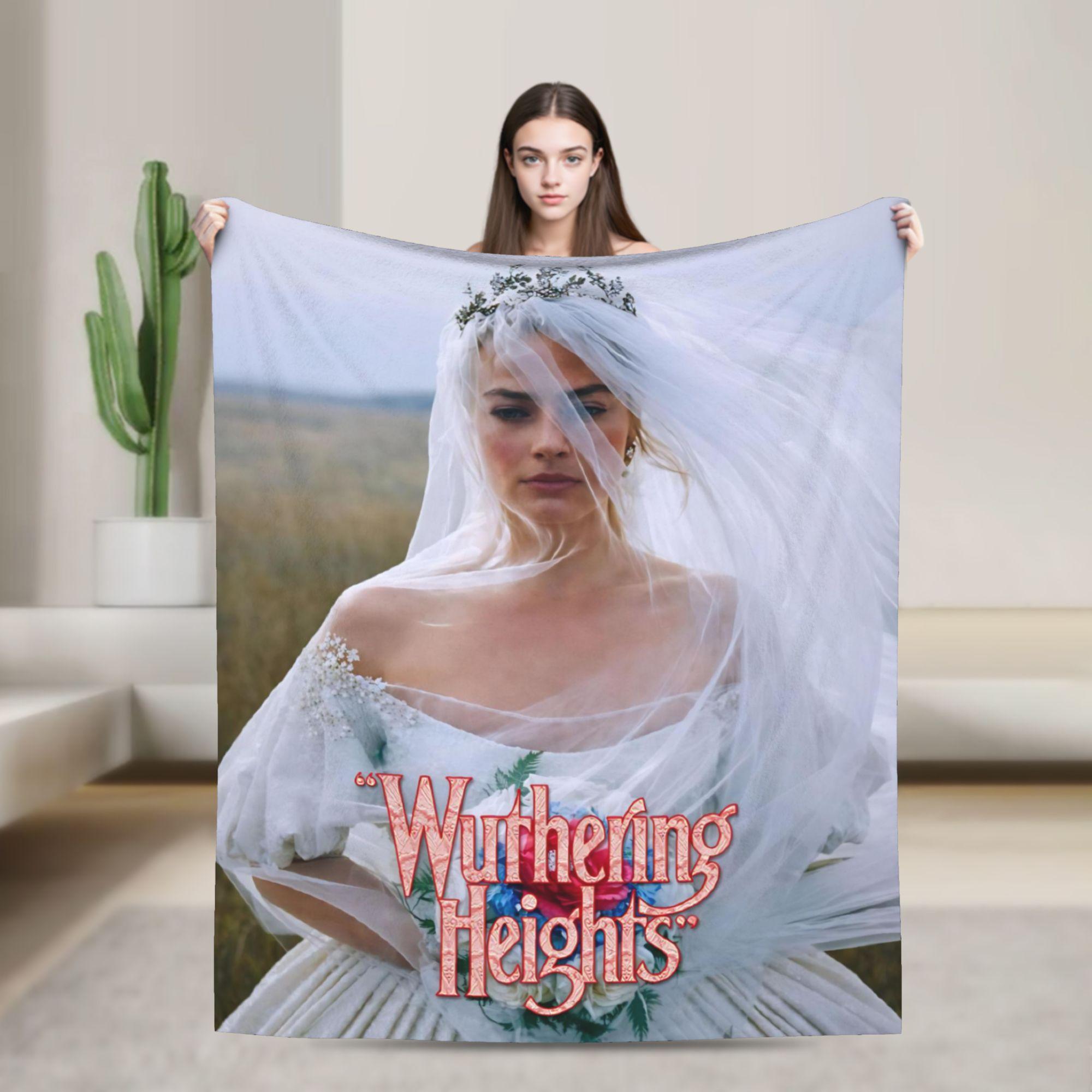 

Super Soft Wuthering Heights 2026 Movie Throw Blanket Premium Flannel Fleece Lightweight Bed Blanket Warm Plush Blankets 100x150cm