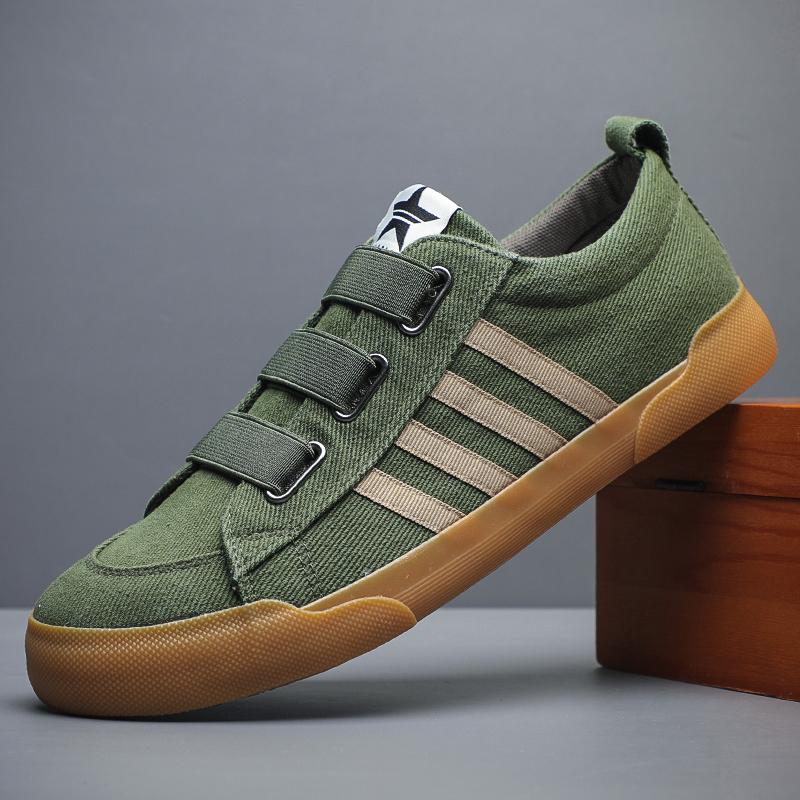 

Fashion 2024 New Men s Shoes Canvas Spring Leisure Shoes Anti-slip Canvas Work Shoes Lightweight Breathable Slip On Men Shoes#SS24176 38 зелёный