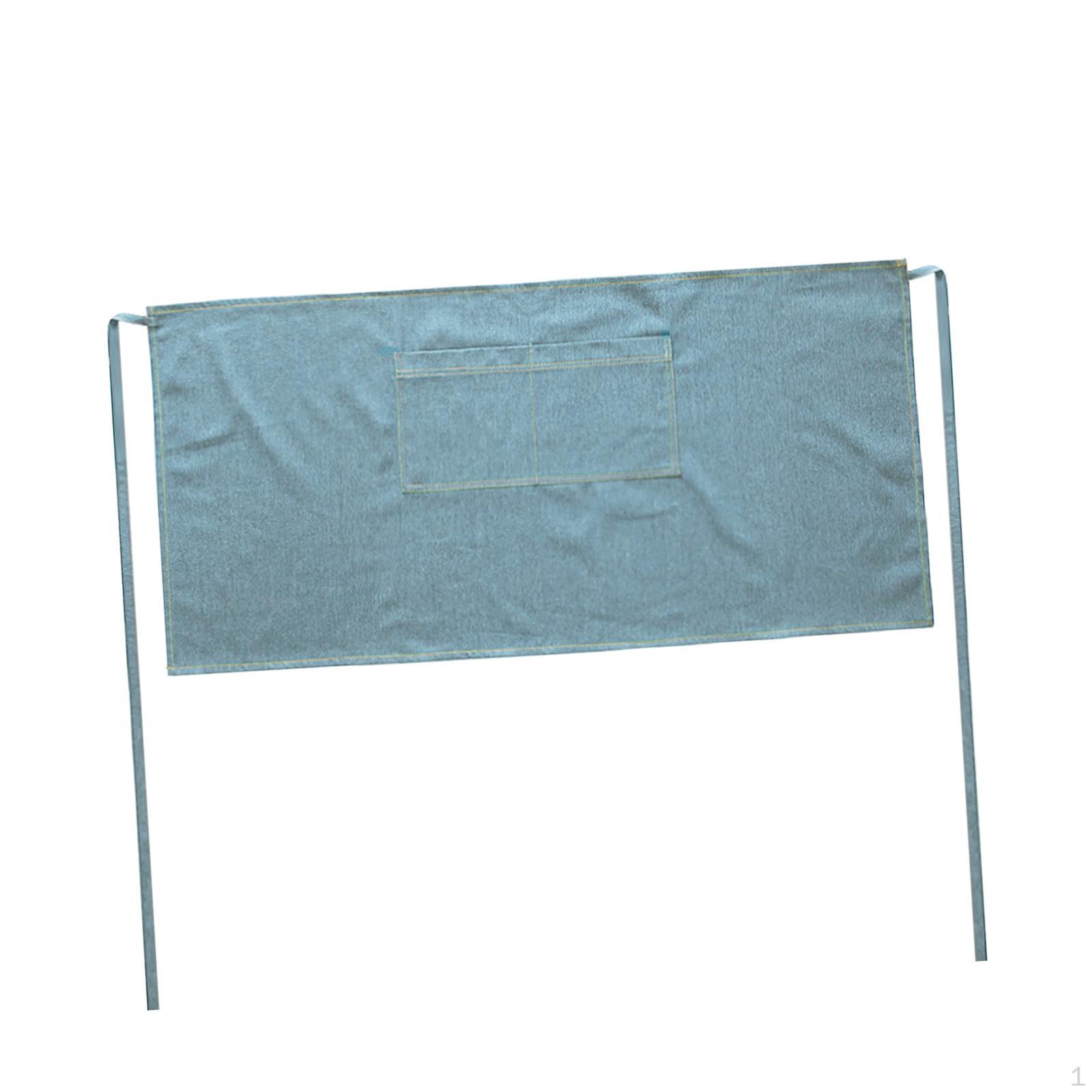 

Джинсовий універсальний фартух з кількома кишенями - унісекс світло-синій колір