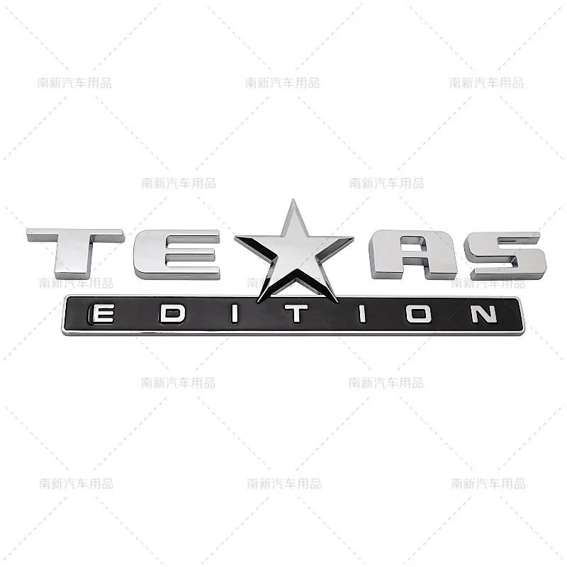 3D ABS TEXAS EDITION Badge Rear Trunk Fender Emblem Sticker For Jeep Chevy Silverado GMC Sierra Car Decals Accessories AMV1