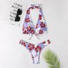 Floral Print Strappy Two-Piece Bikini Swimsuit for Women 2022