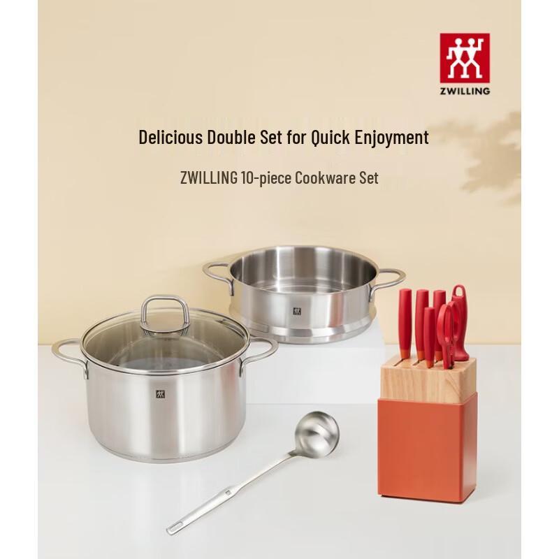ZWILLING 10-Piece Cookware & Knife Set