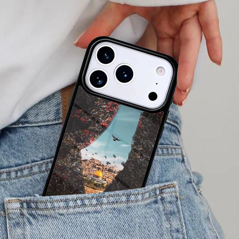 P-alestine Map Arabic Phone Case for iPhone 17ProMax 12 13 14 15 16e 17 Pro Max Plus Air Cover