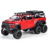 Boxed 1/32 Dodge Tyrannosaurus Rex 6X6 Pickup Truck Model, Alloy Die Cast Children's Off-Road Vehicle Toy Boy Gift