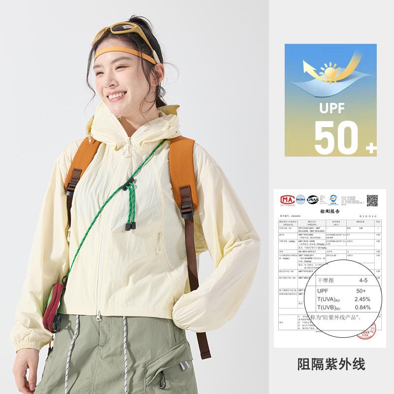 1011 New Sports Outdoor Sunscreen Clothing Women's Summer Quick-Drying Hooded Fashion Sunscreen Jacket Men's Breathable Sunscreen Clothing