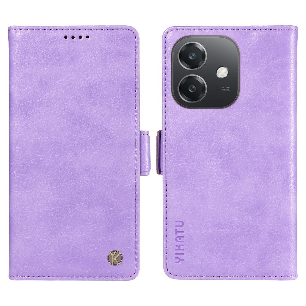 YIKATU For Oppo A5x 5G/A3x 4G/5G (India)/A3 4G/5G/A60 5G/A40 4G/A40M 4G Case PU Leather Phone Cover Litchi Texture
