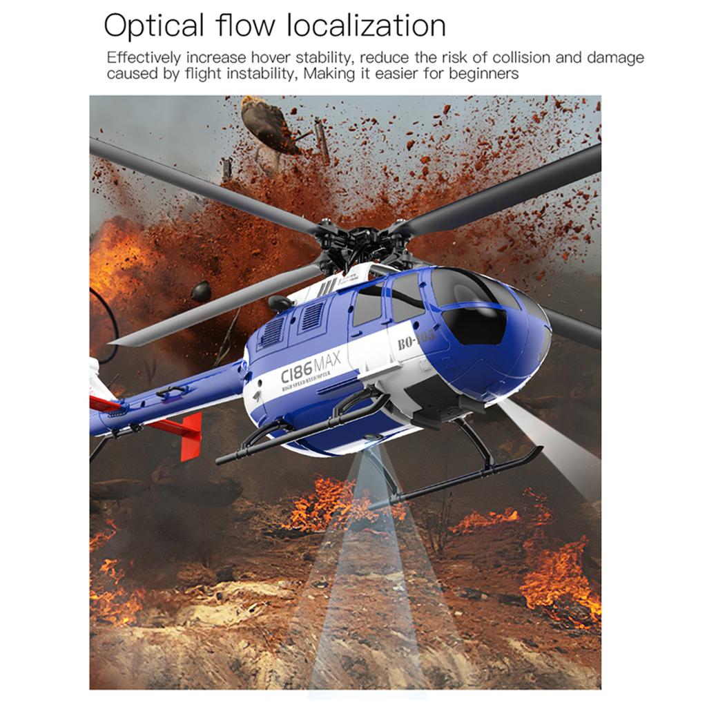 Fjernkontroll Helikopter 6-akset Gyroskop 2,4G 4CH Single Propell Aileron Free Helikopter med