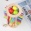 Wooden 3-in-1 Stick Pulling Game: Color Recognition, Parent-Child Interactive, Concentration & Balance Toy.