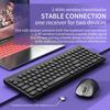 SUNSONNY Wireless Keyboard and Mouse Set Chocolate Silent Office Typing Desktop Laptop Keyboard and Mouse