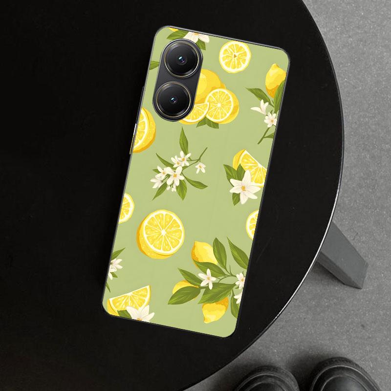 Summer Fruits Lemon Phone Case Cover for Xiaomi Poco X6 X5 X7 Pro F7 Ultra Redmi 15C 15 13C 13 12C 12 10C 10 10A 9C 9A 9T 9 Coqu