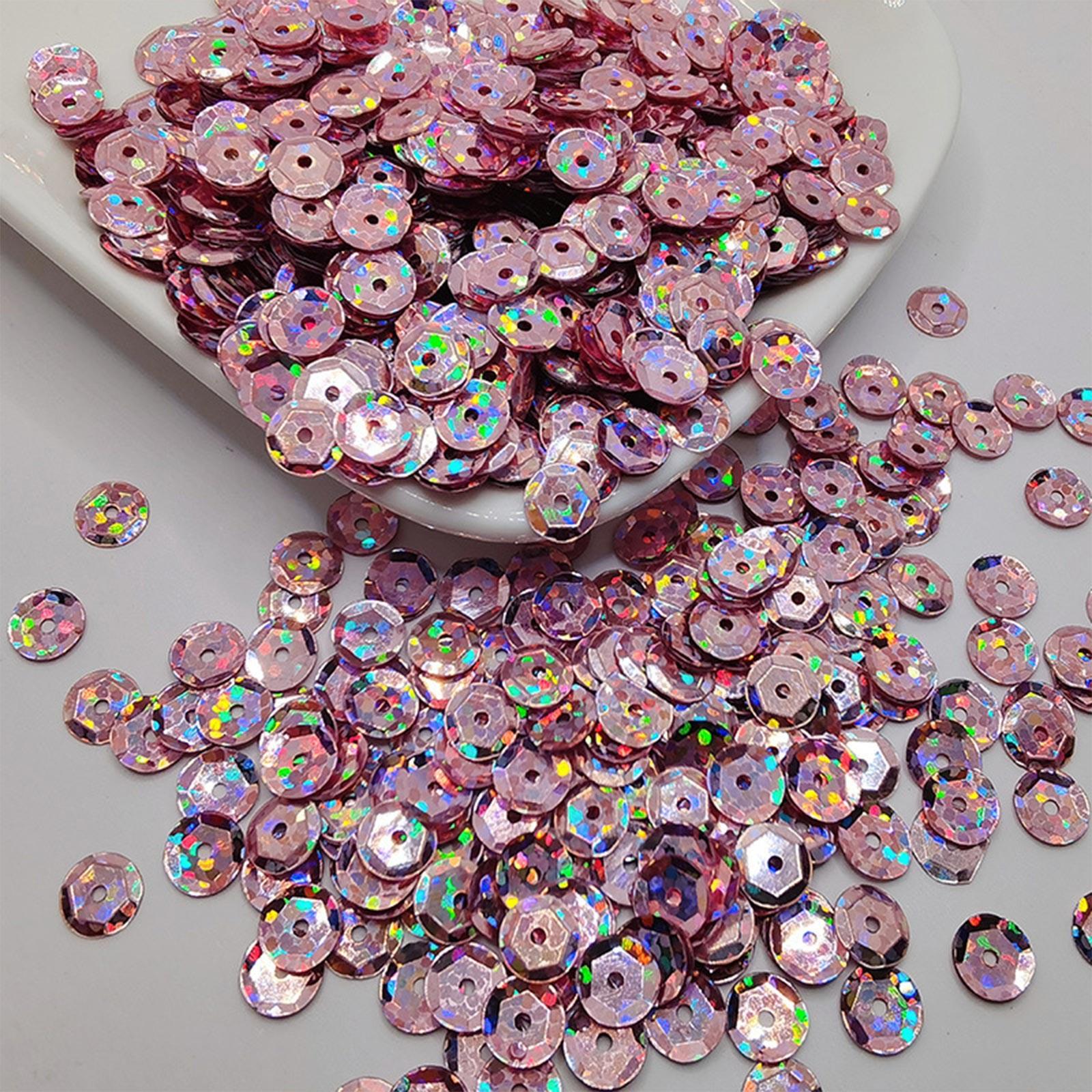 

10 г 4 мм 5 мм 6 мм 8 мм 10 мм чашка ПВХ блестки блестящие пайетки для одежды, шляпы, обуви. Дети DIY. Поделки ручной работы аксессуары One Size розовый