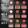 Powder Blusher Highlight Shadow Pen, Three Piece Set, Different Color Combinations. Suitable For Various Makeup Looks,6g*3