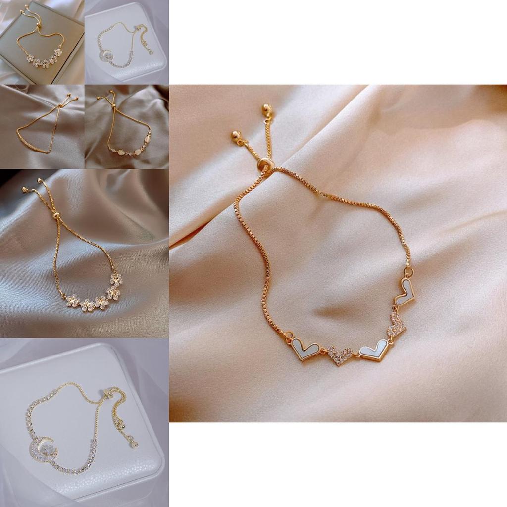 Flower Jewelry Hand Chain With Cubic Zirconia For Women Gift Occasion