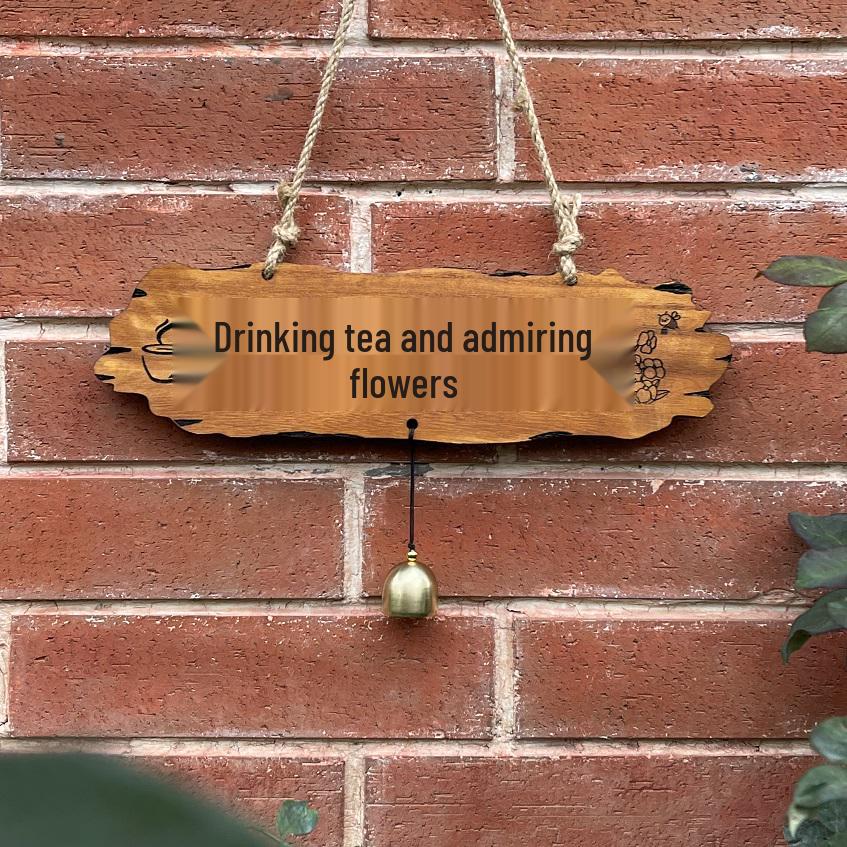 Декоративная подвесная табличка из массива дерева для дома, балкона, сада или двора