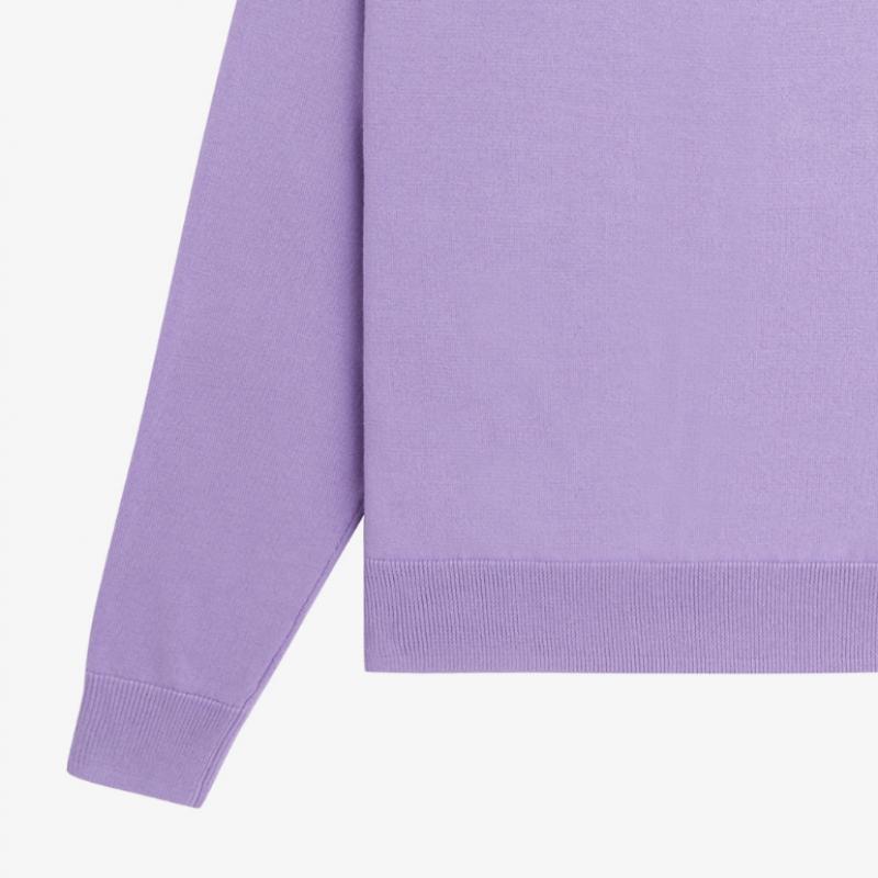 Fred Perry Womens Crew Neck Merino Wool Blended Knit  X19  Afpf2432117 X19