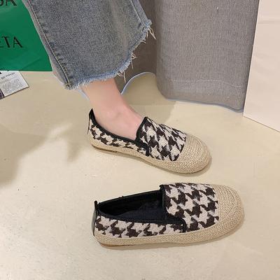 Modne płaskie płócienne espadryle wsuwane damskie obuwie damskie casualowe z eleganckim gorące wygodne i eleganckie oferta promocyjna