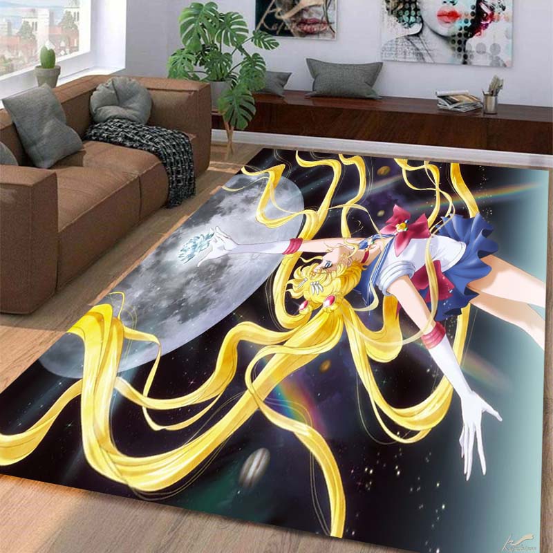 Carpet multi-size Beautiful girl,Sailor Moon ,Carpet for Living Room Bedroom Kid's Room Home Decor Area Rug Non-slip Mat Sofa Mat