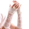 Women's Summer Lace Wrist Covers with Hollow-Out Sleeves for Tattoos and Scars
