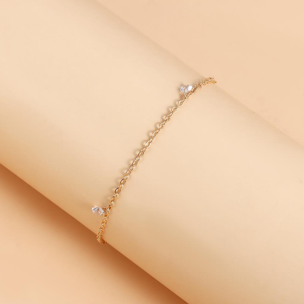Accessories, Metal Chain Beach Anklets, Bohemian Fashion Rhinestone Feet