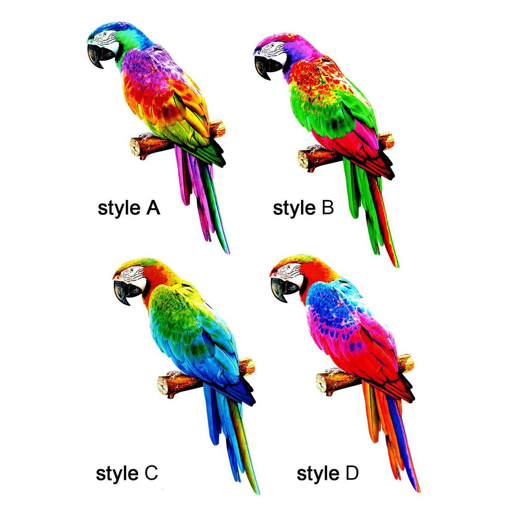 Bunte Künstliche Papageien Figuren Miniatur Anhänger Hängendes Vogel Modell