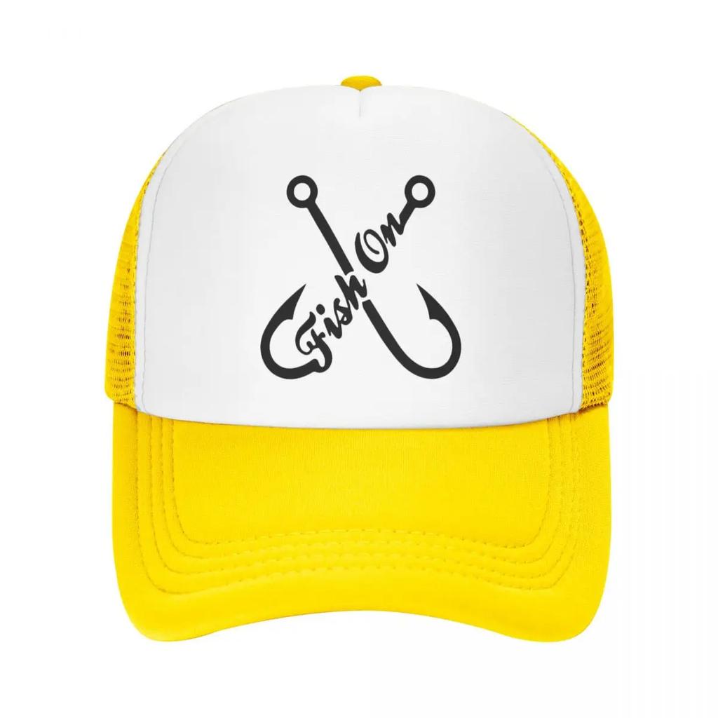 Custom Fish On Trucker Hat Women Unisex Adjustable Adult FisherUnisex Fishing Baseball Cap Summer Dad Hat