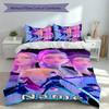 Set Caccia Demoni Kpop con Nome Personalizzato 3 Pezzi, Include 1 Copripiumino e 2 Federe, Arredo Camera da Letto per Tutte le Stagioni