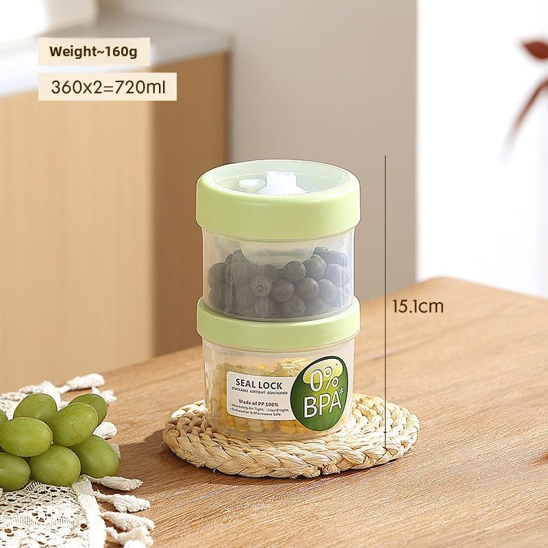 Portable Salad Bowl With Sealed Lid For Light Meals And Snacks
