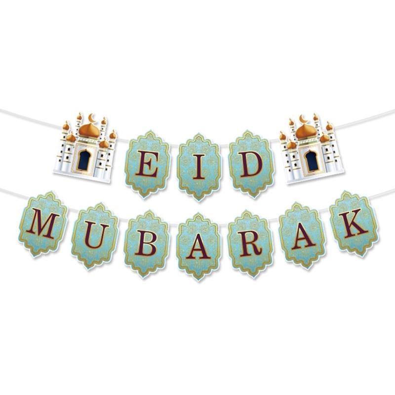 Easy To Install Middle Eastern Festival Backdrop Decorative Paper Garlands for Weddings Parties and Cultural Event