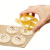 1 pièce Moule en plastique pour tamponner les petits pains, Moule de cuisson facile à utiliser pour des petits pains, des desserts et des pâtisseries parfaitement formés, Accessoire pour la fabrication du pain