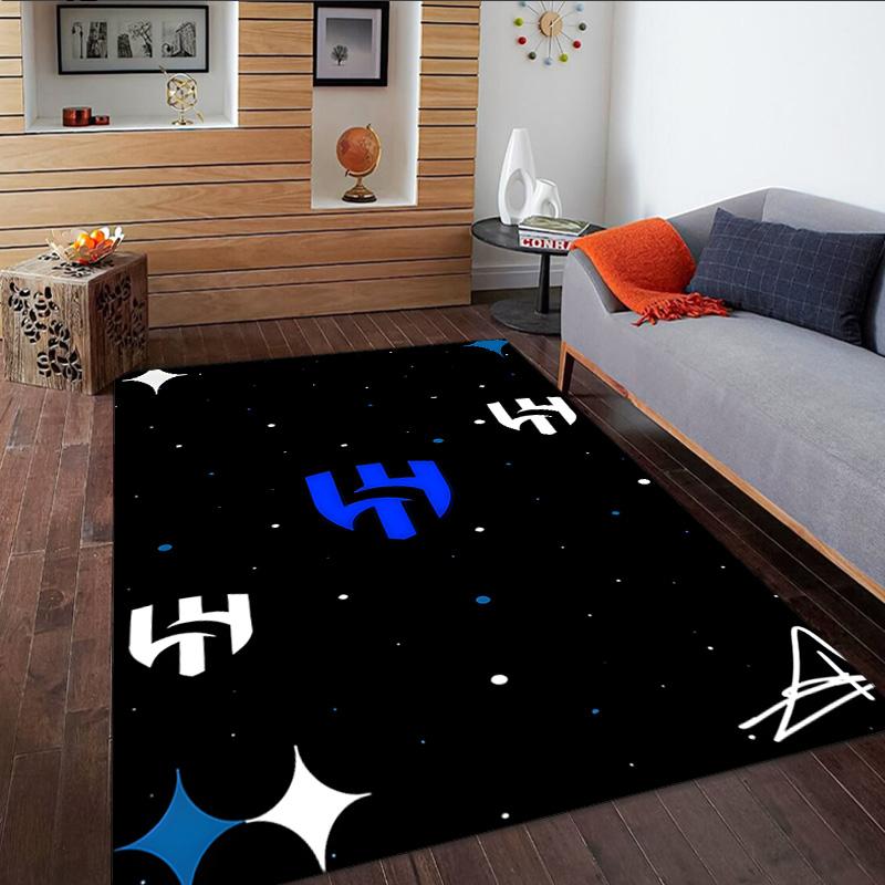 Al Hilal FC Crest  Carpet, Kitchen Rugs, Yoga Mat, Non-Slip Mats, Rug for Bathroom, Living Room Bedroom, Camping Rugs Christmas Gift