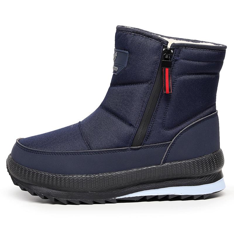 Herren Übergröße Wasserdichte Winter Schneestiefel mit Verdicktem Samtfutter für Wärme und Komfort