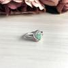 Silver Ring with Natural Emerald 0.737ct (1990469)