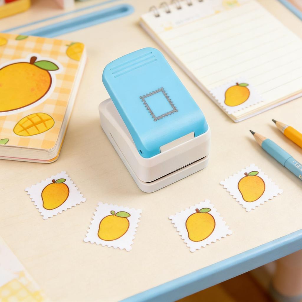 0.9x1.1inch Postage Stamps Embossing Punch;Punches Score Tools For Scrapbooking Journaling Paper Craft DIY Card Making Paper Crafting Scrapbooking DIY