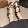 Fashion 2025 Autumn New Leopard Print Fashion Shallow Mouth Single Shoes for Women's Soft Soled Comfortable Versatile Casual Flat Pumps