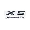 3D ABS Adhesive Black Letter Badges for Trunk Emblem suitable for BMW X5 E53 E70 F15 G05 models XDrive28i 30i d 35i 40i 48i 50i