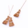 Miniature Retro Hand-Woven Broom for Dollhouse Scenes