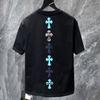 8551 CHROME HEARTS Summer New High Quality Cotton Round Neck Loose Large Size Men's and Women's T-shirt Couple T-shirt