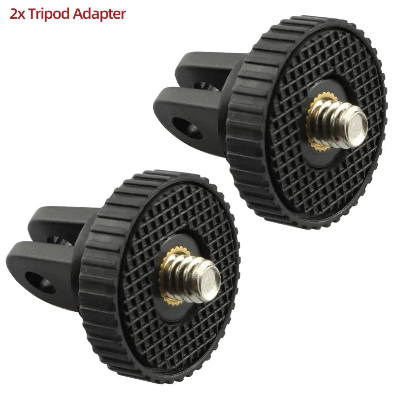 1/4'' Screw Adapter Tripod Mount for GoPro Hero 13 12 11 10 9 8 7 Insta360 SJCAM SJ4000 AKASO DJI Osmo Action Camera Accessories