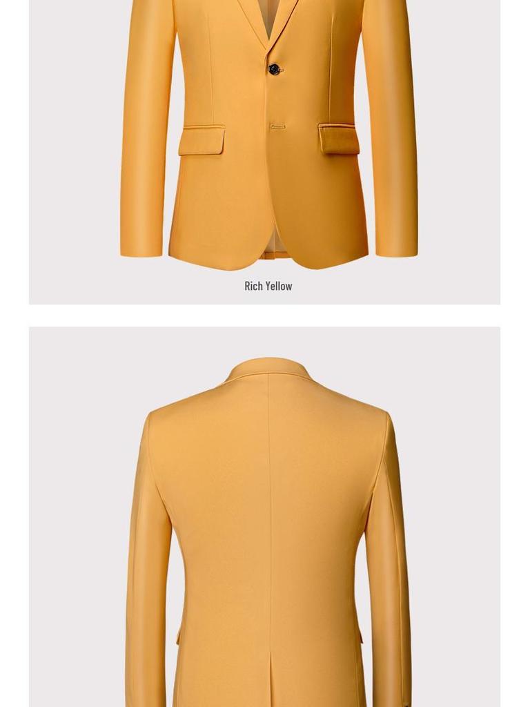 2024 Plus Size Slim Fit Solid Color Business Blazer